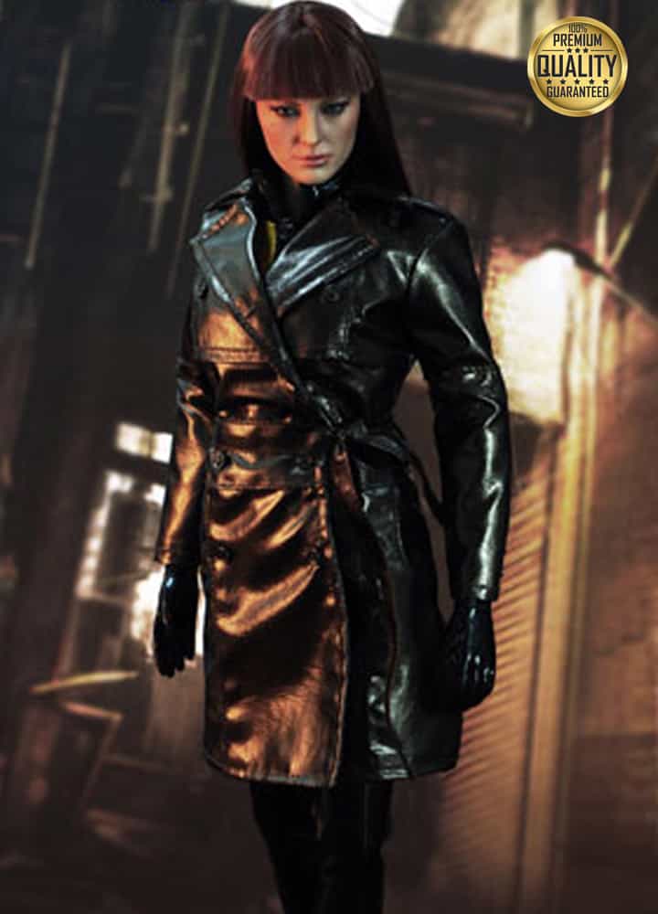 Laurie Jupiter Watchmen Malin Akerman Black Leather Caot